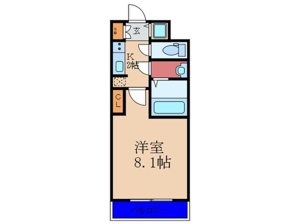 ｻﾑﾃｨ姫島LIBERLE(902)の物件間取画像